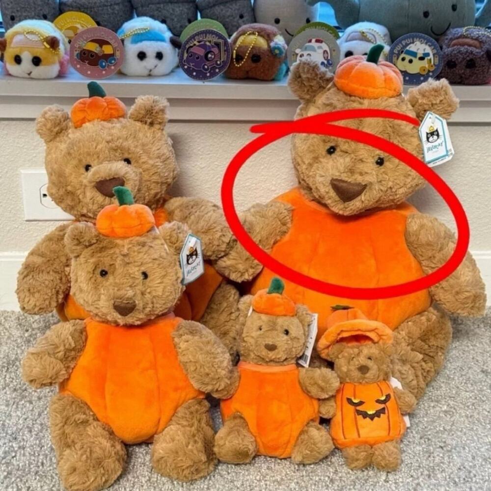 Clothes only‼️jellycat huge bartholomew bear pumpkin clothes